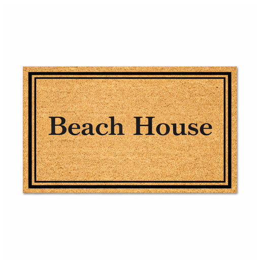 Beach House Classic PVC Back Coir Doormat, 45x75cm - Doormats