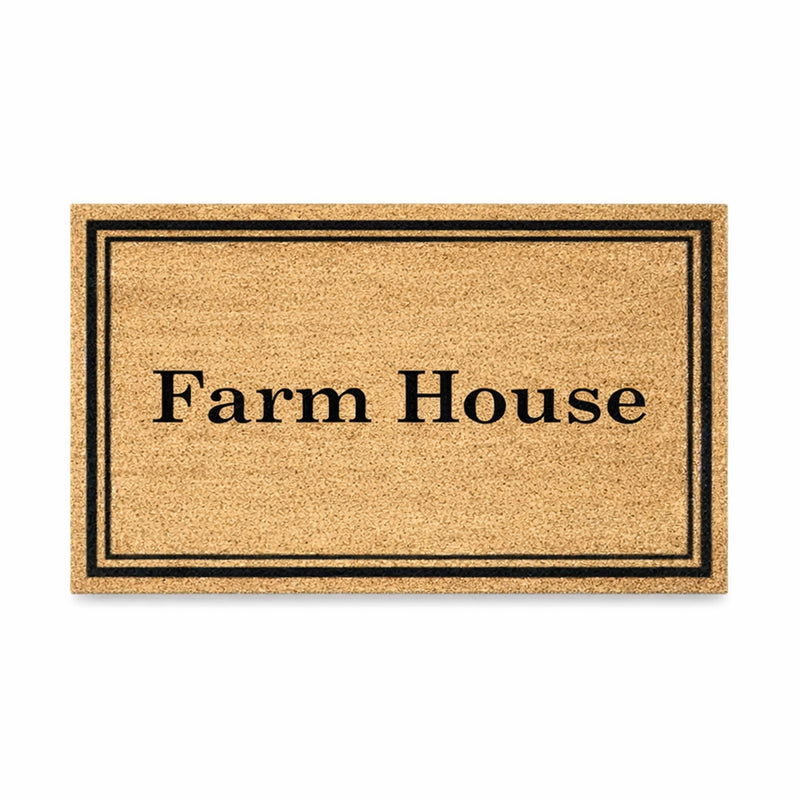 Farm House Classic PVC Back Coir Doormat, 45x75cm - Doormats