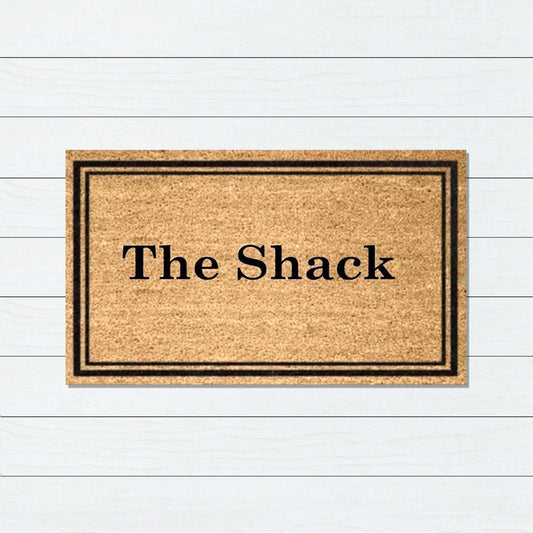 The Shack PVC Back Coir Doormat, 45x75cm - Doormats