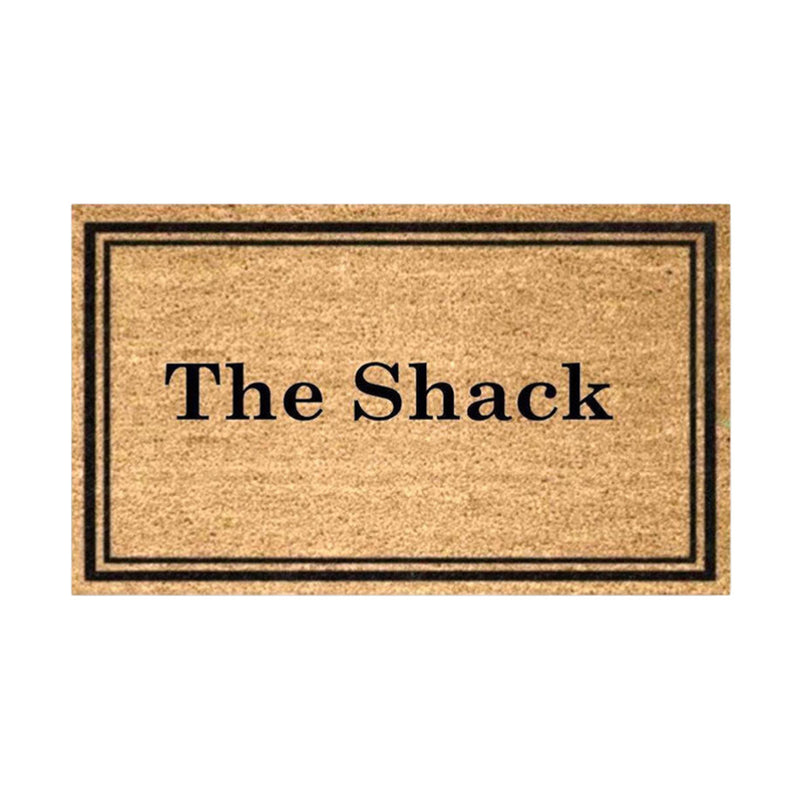 The Shack PVC Back Coir Doormat, 45x75cm - Doormats