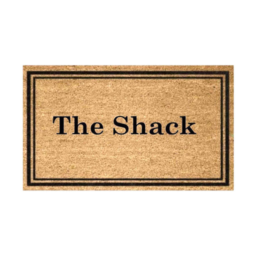 The Shack PVC Back Coir Doormat, 45x75cm - Doormats