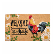 Welcome to Our Farm House PVC Backed Coir Doormat, 45x75cm - Doormats.com.au