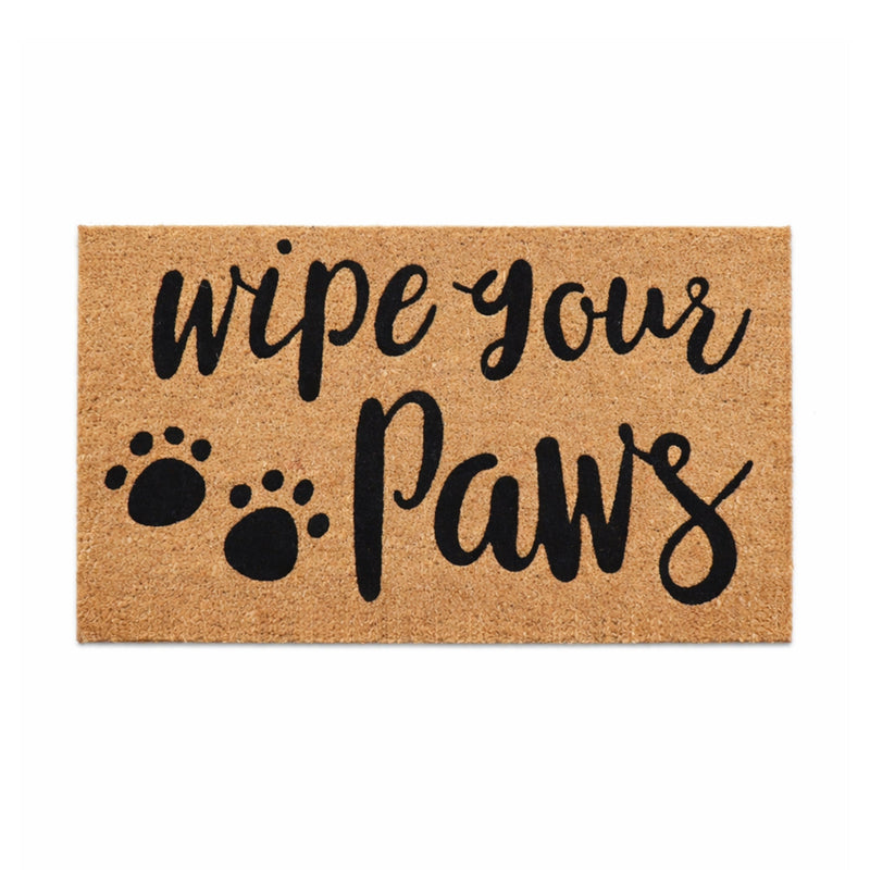 Wipe Your Paws PVC Backed Coir Doormat, 45x75cm - Doormats.com.au