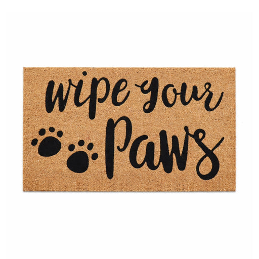 Wipe Your Paws PVC Backed Coir Doormat, 45x75cm - Doormats.com.au