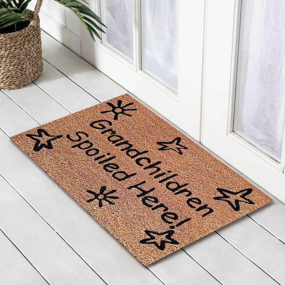 Grandchildren Latex Coir Doormat, 40x55cm - Doormats