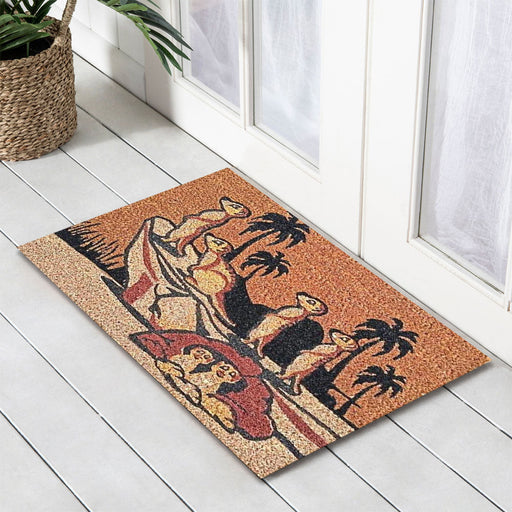 Meerkat Latex Coir Doormat, 40x55cm - Doormats