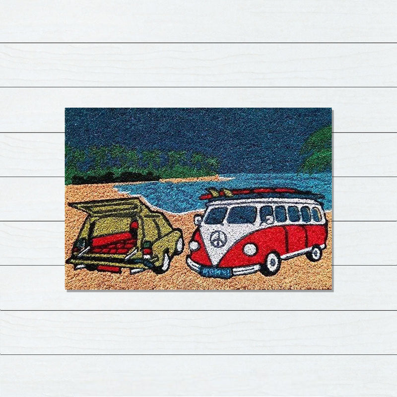 VW's Beach Latex Coir Doormat, 40x55cm - Doormats