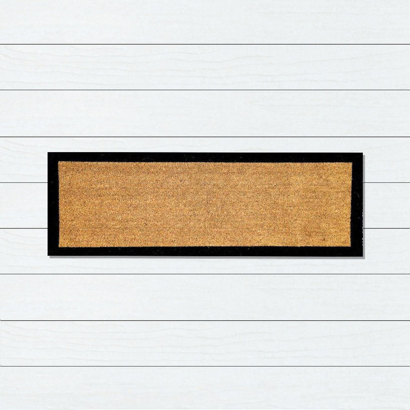Border PVC Back Coir Doormat, 45x110cm - Doormats