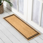 Pin Border PVC Back Coir Doormat, 45x110cm - Doormats