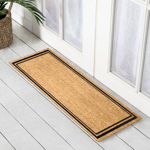 Pin Border PVC Back Coir Doormat, 45x110cm - Doormats