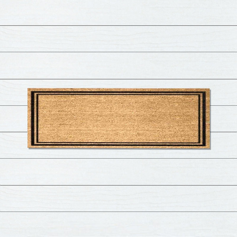 Pin Border PVC Back Coir Doormat, 45x110cm - Doormats