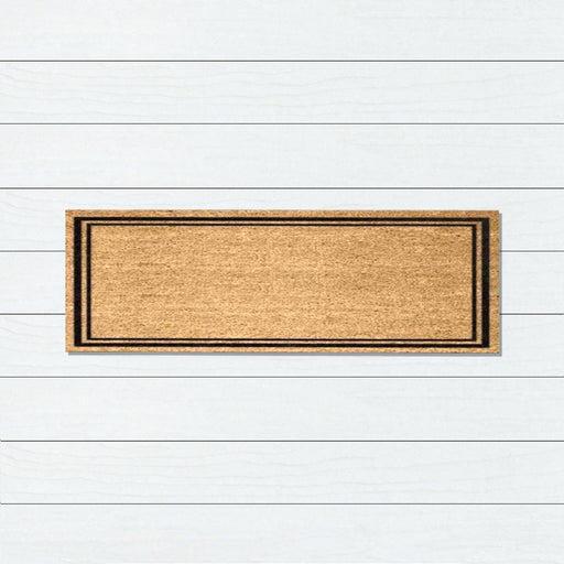 Pin Border PVC Back Coir Doormat, 45x110cm - Doormats