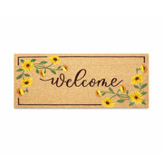 Daiseys Welcome Wide Coir Doormat, 45x110cm - Doormats