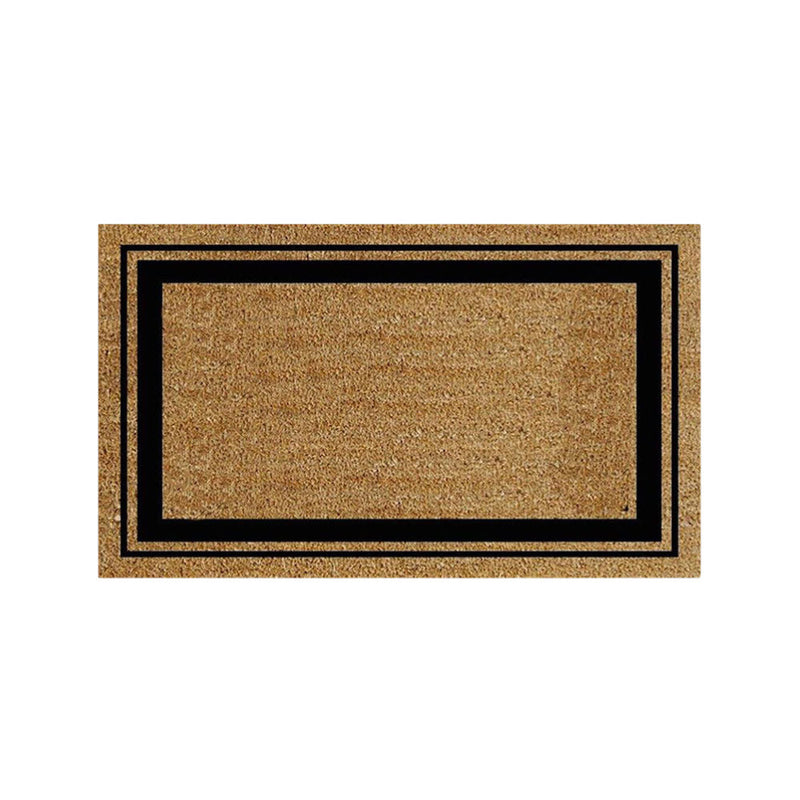 Thick Border PVC Back Coir Doormat, 58x89cm - Doormats.com.au