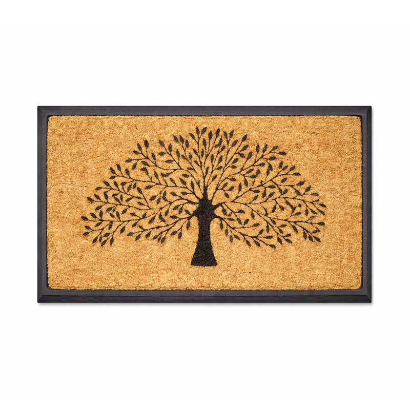 Tree of Life, Rubber & Coir Doormat, 75x120cm - Doormats.com.au