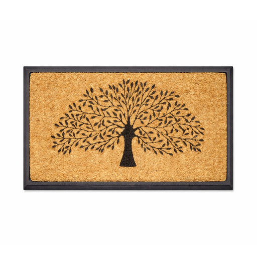 Tree of Life, Rubber & Coir Doormat, 75x120cm - Doormats.com.au