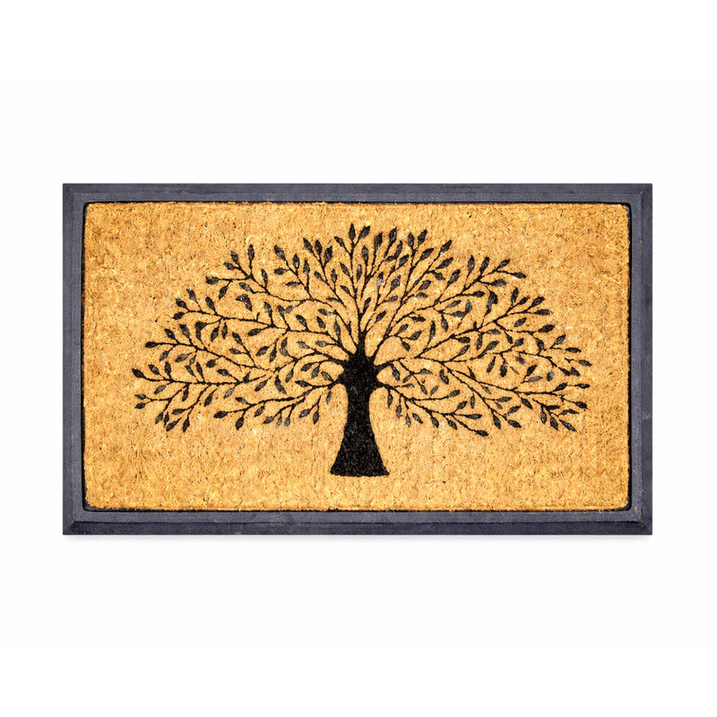 Tree of Life Rubber & Coir Doormat, 40x70cm - Doormats