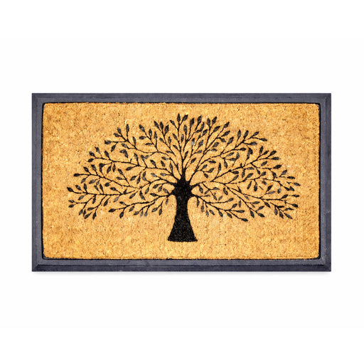 Tree of Life Rubber & Coir Doormat, 40x70cm - Doormats
