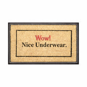 Wow Nice Underwear, Bevelled Rubber & Coir Doormat, 40x70cm - Doormats.com.au