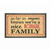 As Far As Anyone Knows, Bevelled Rubber & Coir Doormat, 40x70cm - Doormats.com.au
