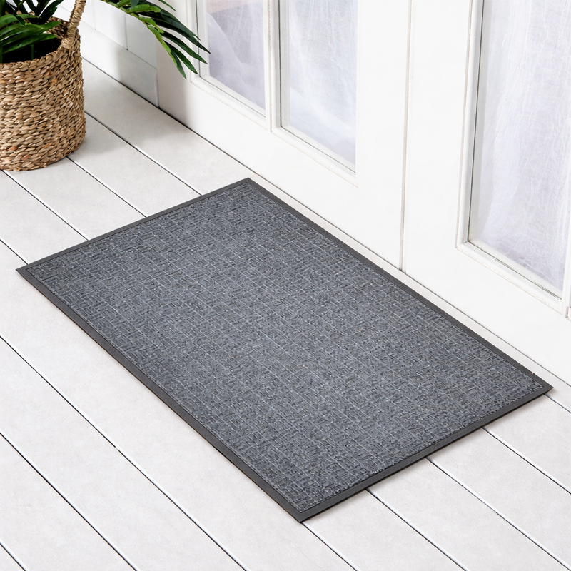 Grey Entrance Carpet Grey Doormat 90X150cm - Doormats