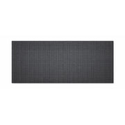 Black rubber and coir door mat featuring the Tree of Life design, 45x119cm, by Solemate for outdoor or indoor use.