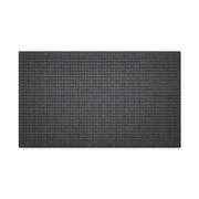 Black beveled coir door mat from Solemate with rubber backing, 40x70cm, designed to welcome guests and keep dirt outside.