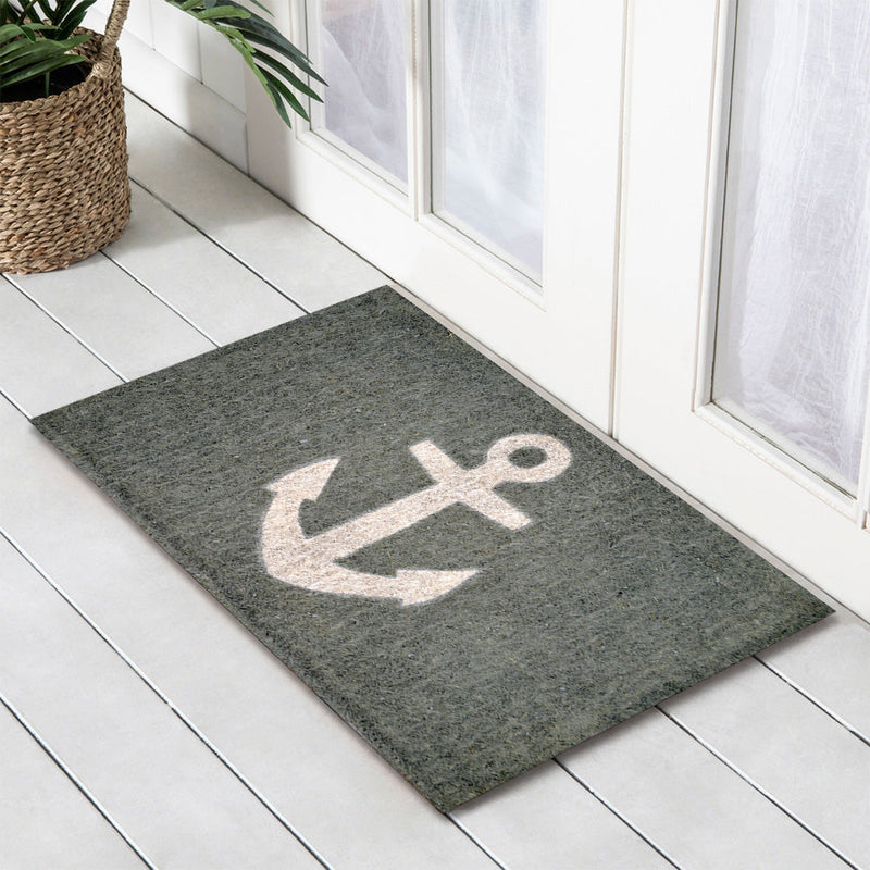 Coir Anchor FM2 Doormat, 50x80cm, Doormats, Ozark Home 