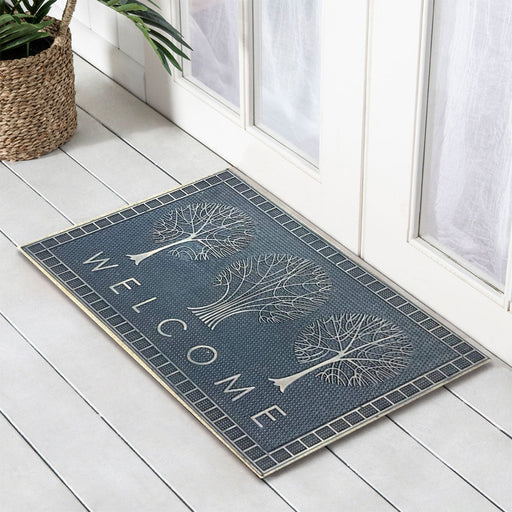 Welcome Rubber Doormat, 45x75cm - Ozark Home