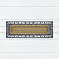 Lines Pattern Wide Rubber & Coir Doormat, 45x120cm - Ozark Home
