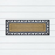 Lines Pattern Wide Rubber & Coir Doormat, 45x120cm - Ozark Home