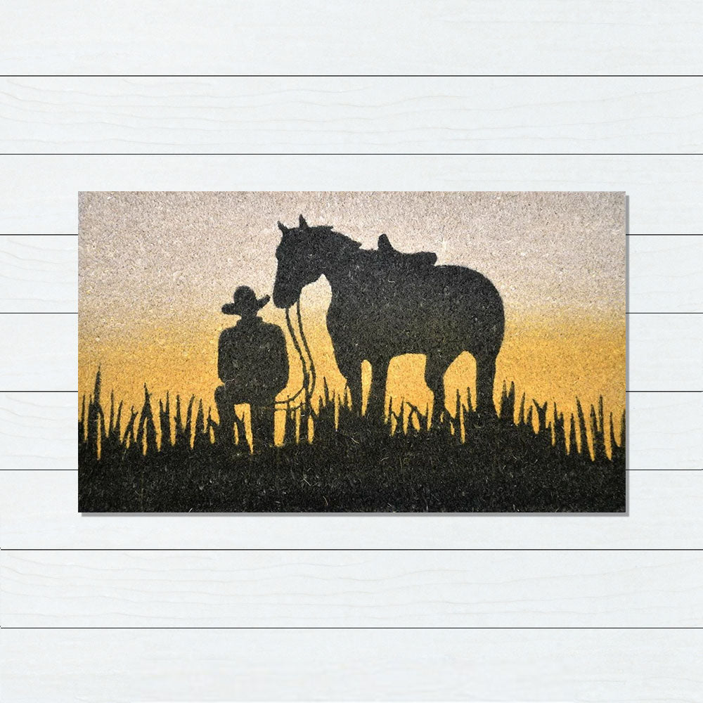 Horse Rest PVC Backed Doormat, 45x75cm - Ozark Home