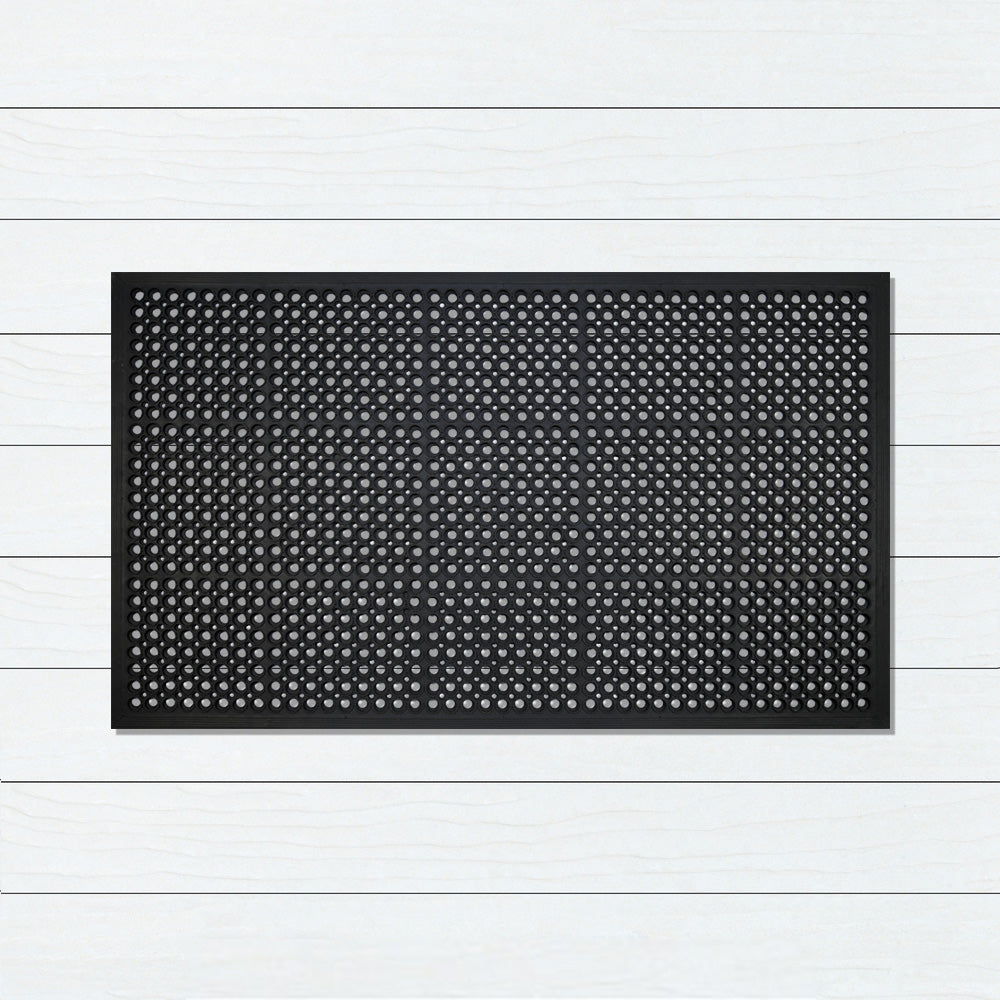 Rubber Honeycomb Edge Doormat, 60x90 cm, Doormats, Ozark Home 