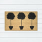 3 Plants PVC Backed Doormat, 45x75cm - Ozark Home