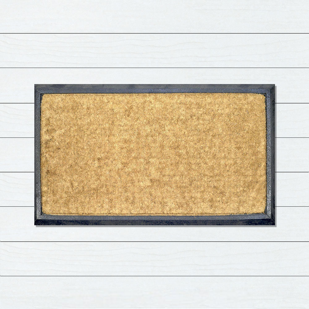 Plain Rubber & Coir Doormat, 40x70cm - Ozark Home