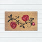 Roses PVC Backed Doormat, 45x75cm - Ozark Home
