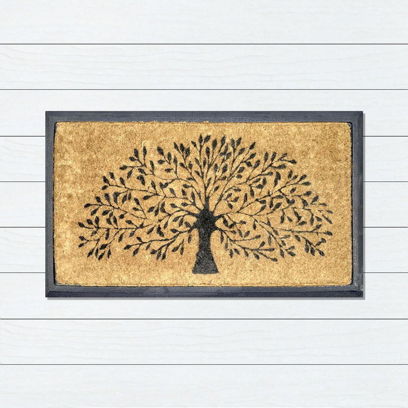 Tree of Life Rubber & Coir Doormat, 40x70cm - Ozark Home