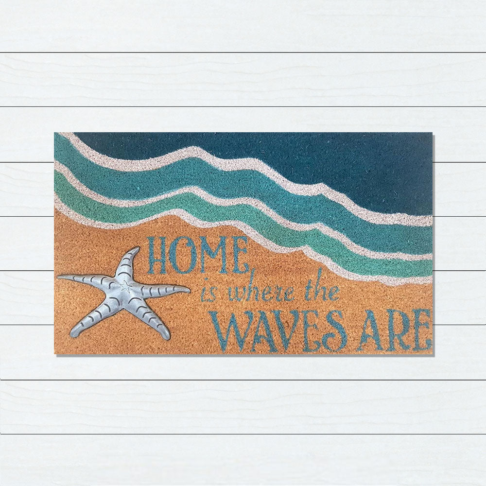 Starfish PVC Backed Doormat, 45x75cm - Ozark Home