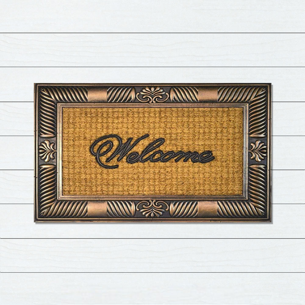 Welcome Rubber & Coir Doormat, 60x90cm - Ozark Home