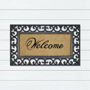 Welcome Rubber & Coir Doormat, 45x75cm - Ozark Home