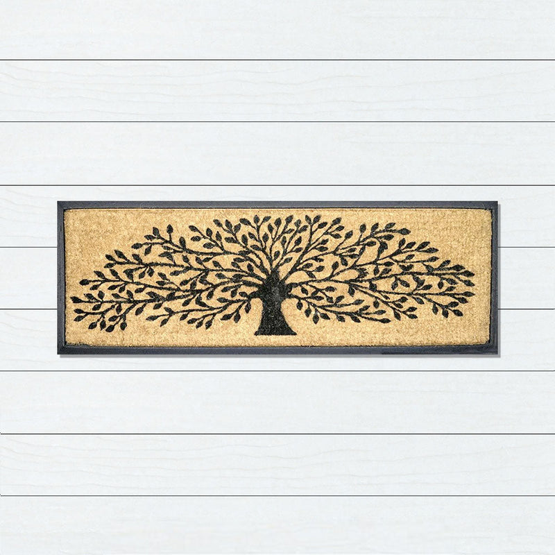 Tree of Life Wide Rubber & Coir Doormat, 45x120cm - Ozark Home