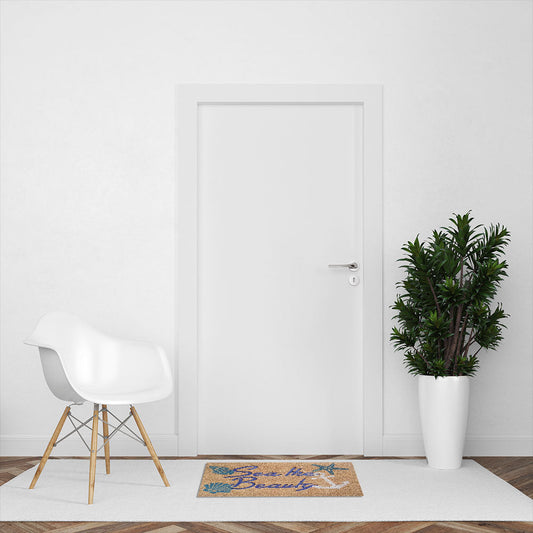 Sea The Beauty PVC Backed Doormat, 45x75cm - Ozark Home