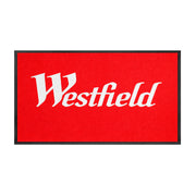 PrintPlush Logo Mat featuring a custom logo design on a durable doormat with a textured surface.
